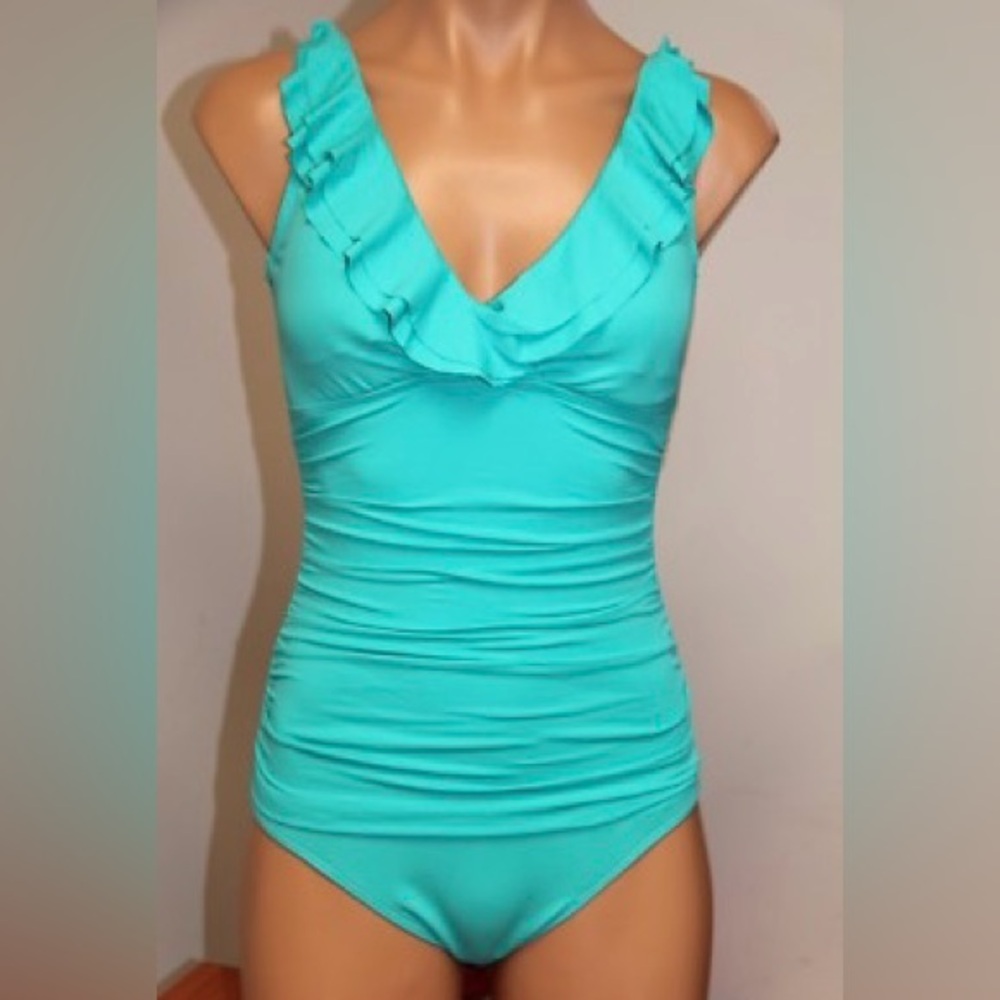 Ralph Lauren Aqua One Piece Swimsuit